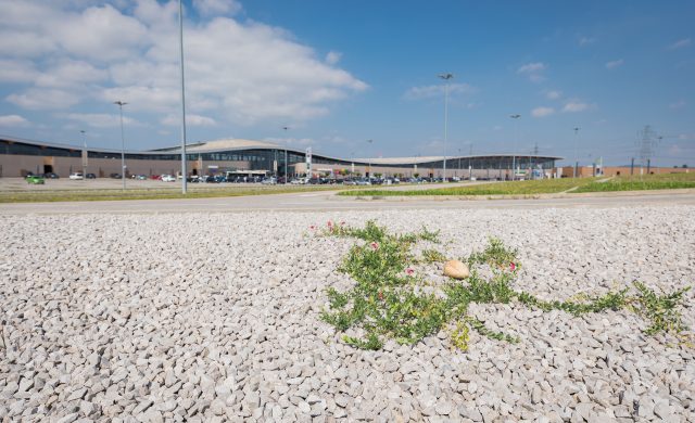 Parkplatz Einkaufszentrum bei Wien